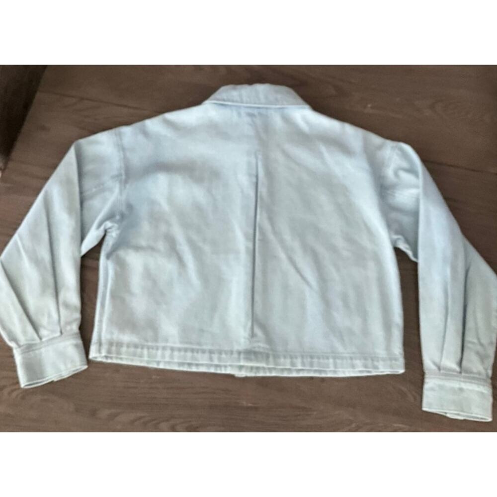 Paige Women's Denim Cropped Jacket Conner Shacket Beaumont Size Medium NWT - Picture 11 of 13